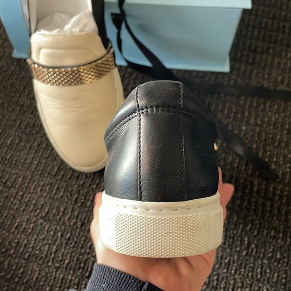 LANVIN leather cream and black shoes - Picture 6 of 8